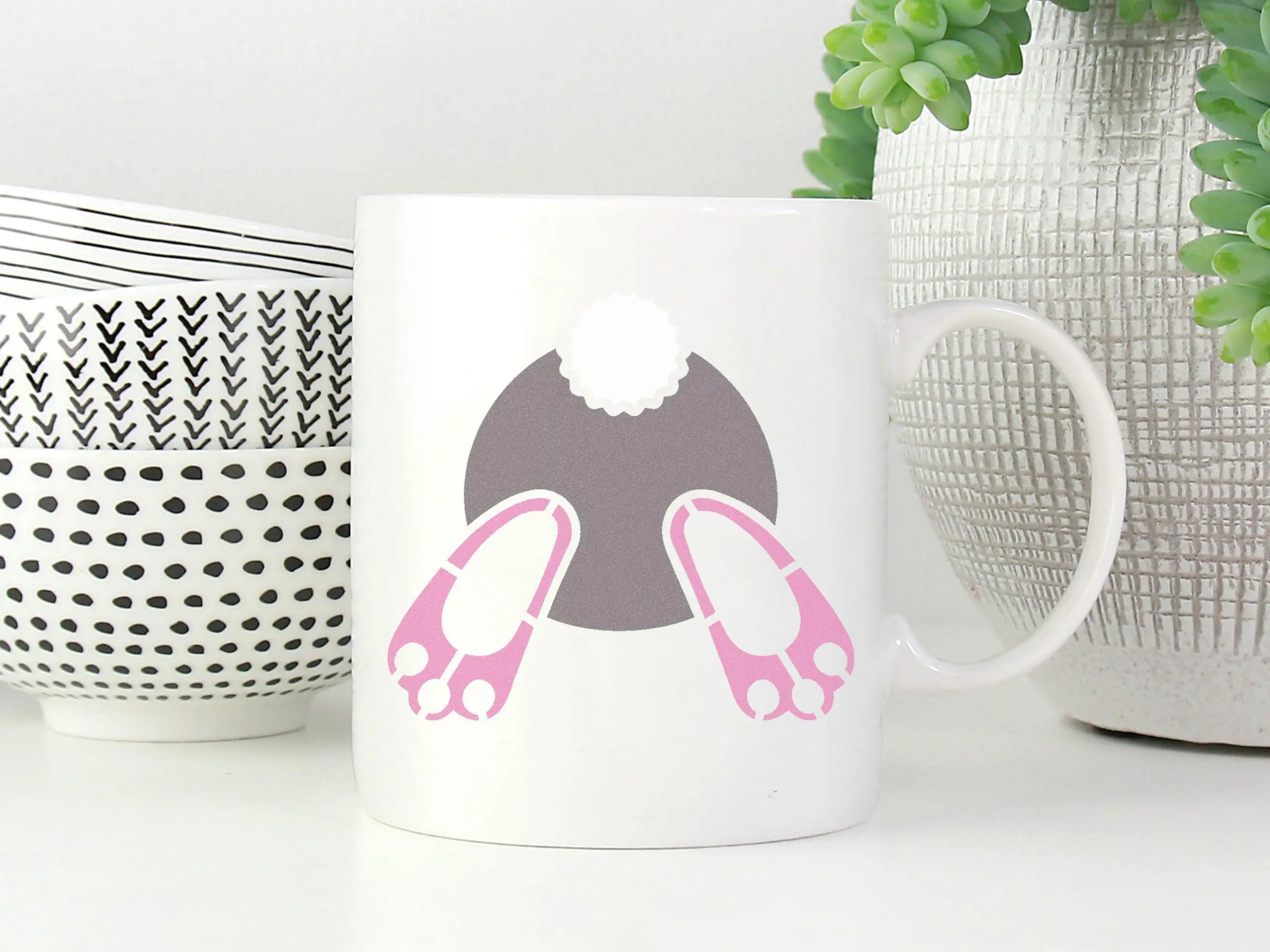 Bunny Butt Easter Stencil - Art and Wall Stencil