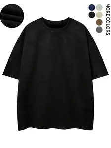 Men's Summer Suede T-Shirt, Loose Short Sleeve, Casual Street Style Round Neck Top, Perfect for Summer Wear, Comfortable and Stylish