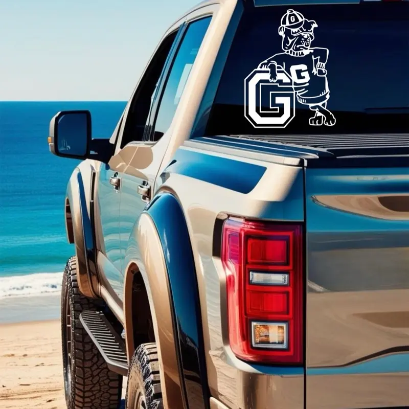 Georgia Bulldog Vintage Decal for Car Yeti Cup Cooler or Any Hard Surface Awesome Design Perfect for Vehicle Personalization