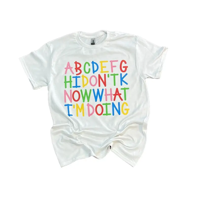 ABCD I Don’t Know What I’m Doing Tee/Sweatshirt on Ash Gray