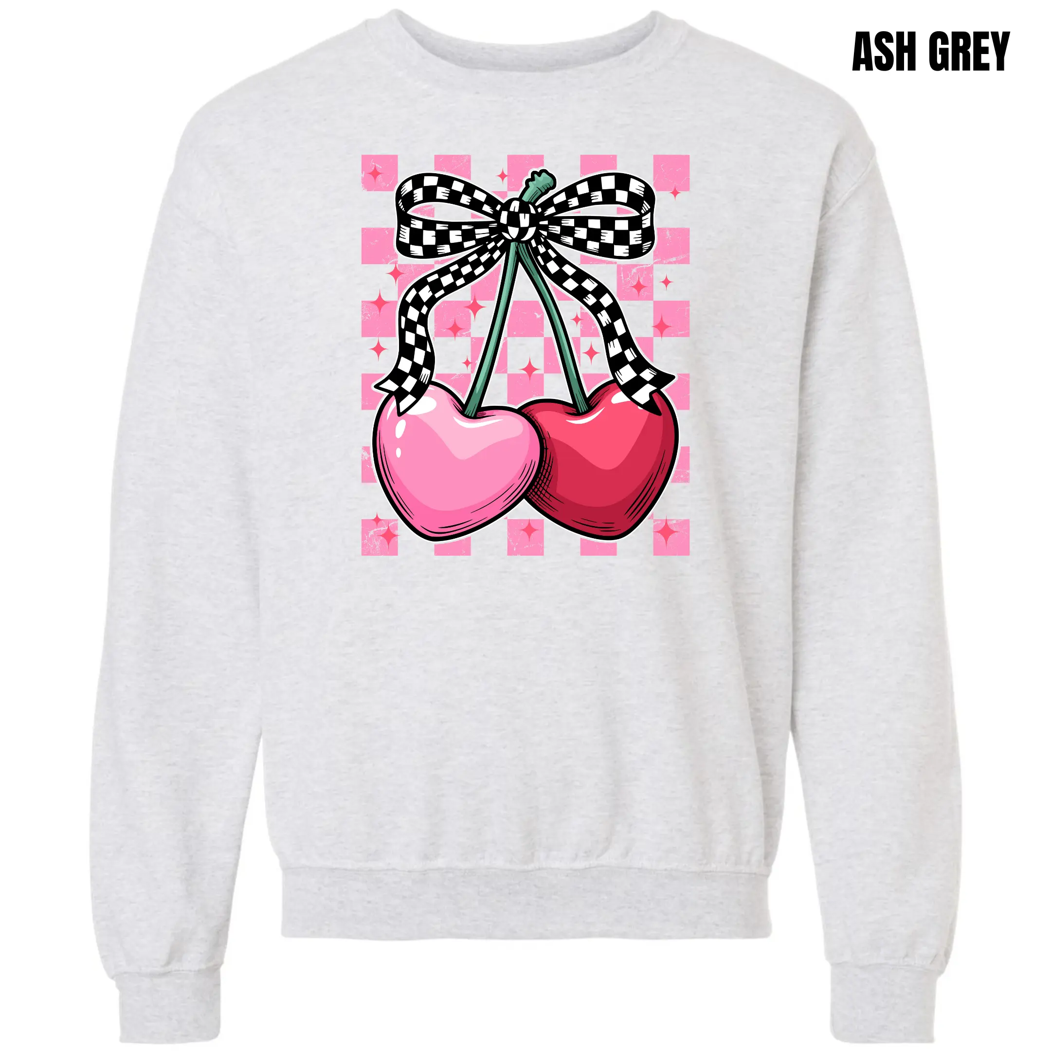 Chic Cherry Hearts Sweatshirt 'NLB'