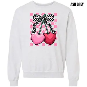 Chic Cherry Hearts Sweatshirt 'NLB'