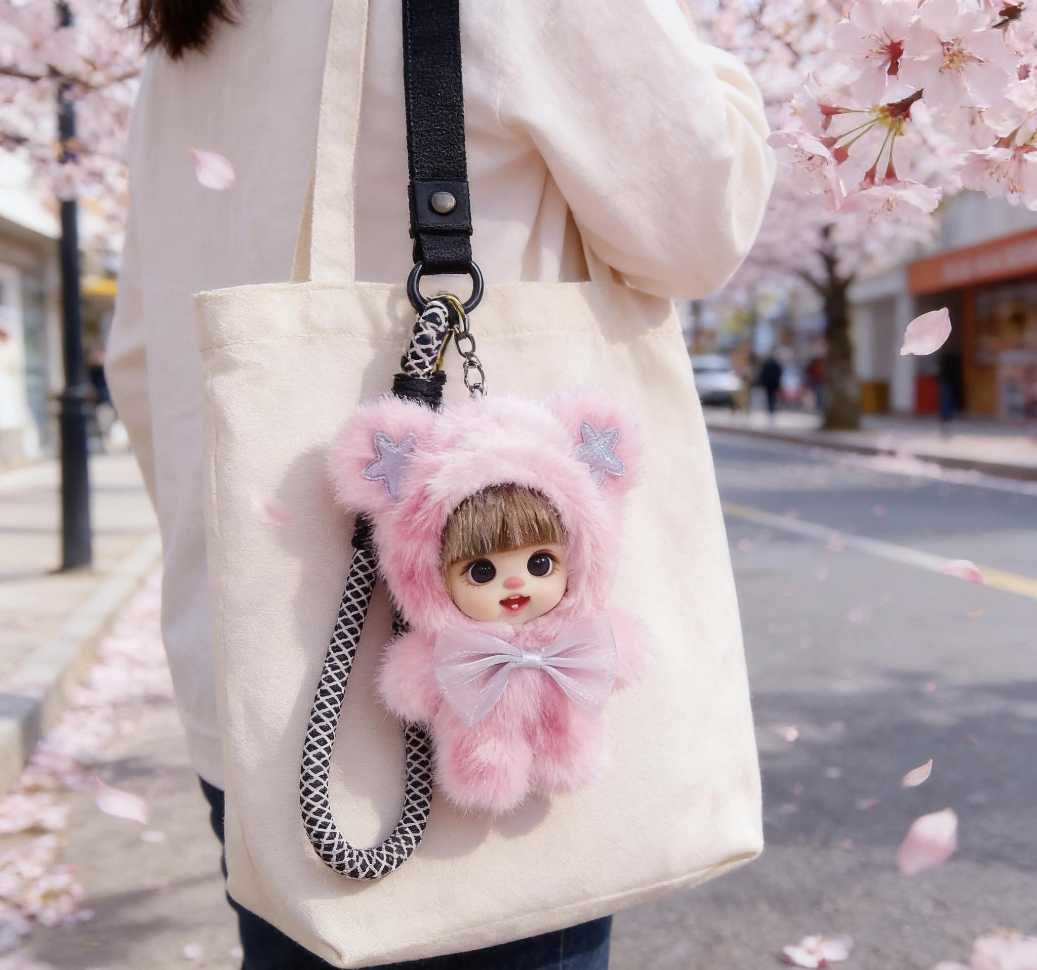 Lolifen Cute Bear Adorable Plush Doll Charms