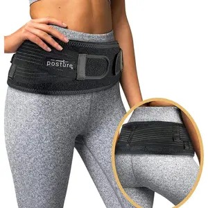 Sacroiliac Hip Belt for Women and Men That Alleviates Sciatic, Pelvic, Lower Back, Leg and Sacral Nerve Pain Caused by Si Joint Dysfunction Trochanter Brace (Regular, Black)