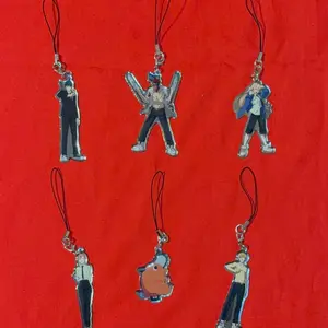 Chainsawman metal character key holder