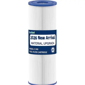 C500 Pool Filter Cartridges, Compatible with Hayward C500, CX500-RE, Pleatco PA50-EC, Unicel C-7656, Filbur FC-1240, 50 sq.ft