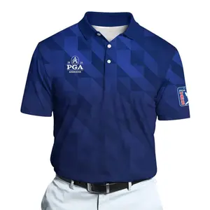 2026 PGA Championship Blue Polo Shirt for Men Classic Golf Style, Casual Style, Everyday Basic, Never Outdated