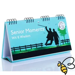 Senior Moments - Desk Spiral Flip Book – Over Hill Message Table Desk Signs