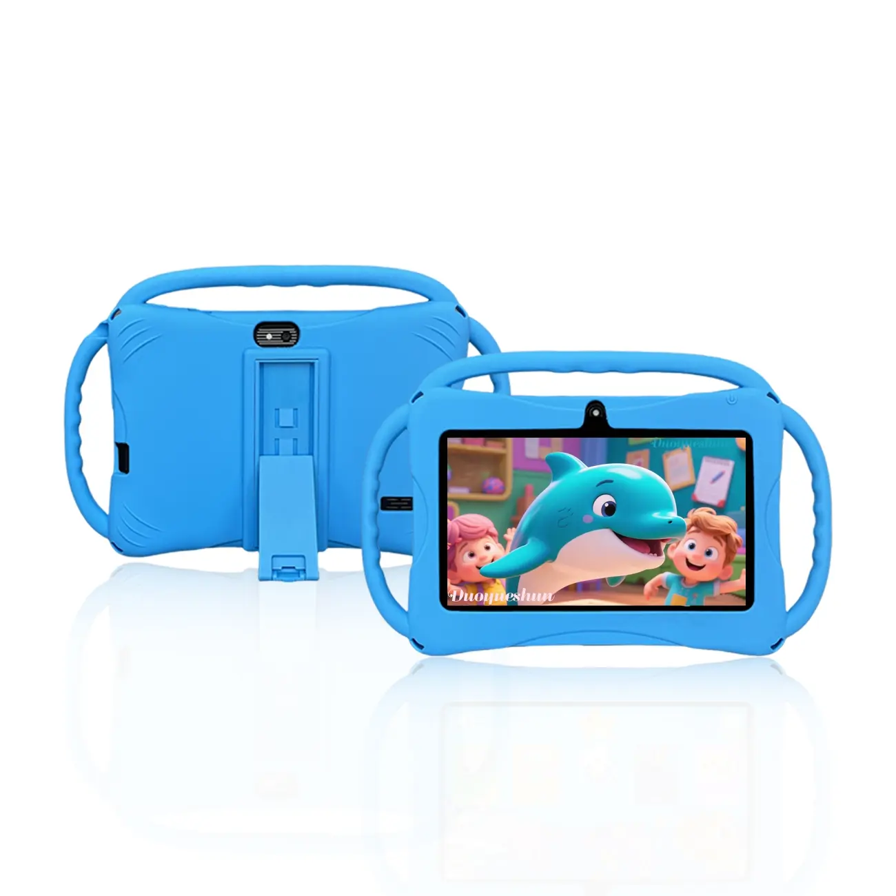 7 Inch Android, Cute Cartoon Rabbit Design Touchscreen Childrens Toddler Tablet with Case, Rechargeable Learning Tablet, Educational Tablet with Parental Control, Learning Entertainment Tablet, Best Birthday Gift