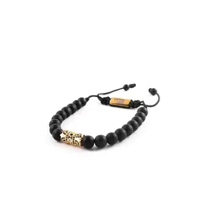 Matte Black X Gold Invictus Bracelet