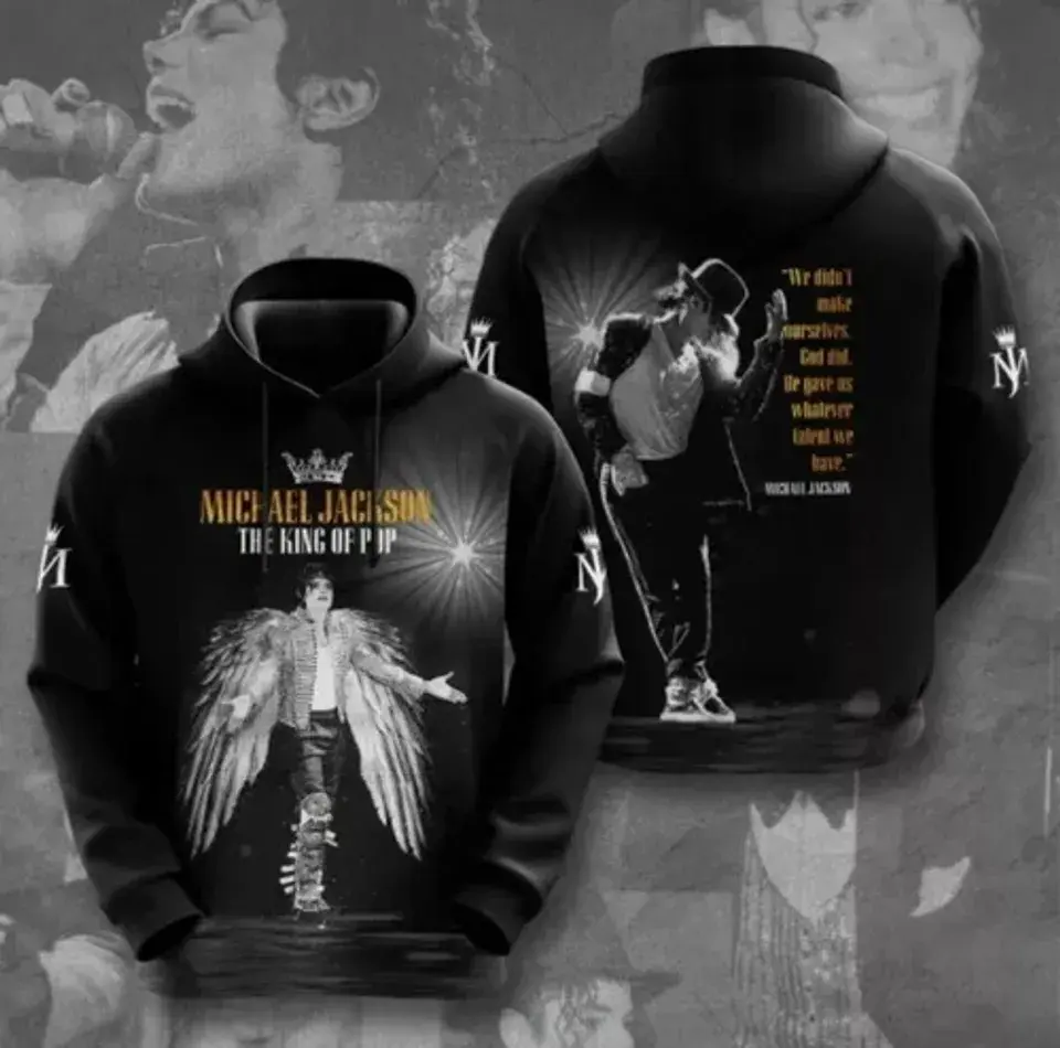Michael Jackson 3D Apparel Great New 3D Hoodie