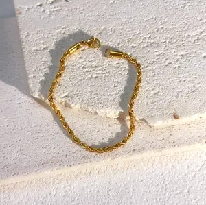 Understated Yet Bold Rope Bracelet - Gold Color, Simple Design, Adjustable Length, Versatile Accessory for Everyday Wear