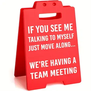 Funny Coworker Gifts, Humorous Desk Signs, Desk Signage Decoration for Colleagues & Employees, Unique Elephant Gift Ideas for Work Parties