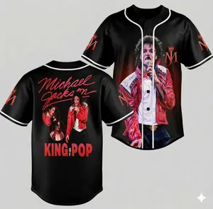 MJ Retro Baseball Jersey – King of Pop Style Streetwear