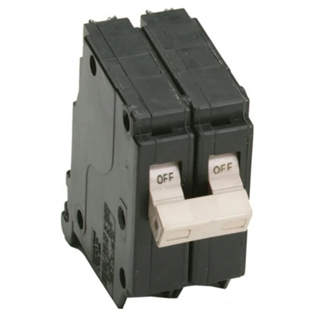 Eaton CHF215CS Trip Flag 15A Double Pole Circuit Breaker - 0.75 in. Per Pole (Wide), 1.5 in. Total Width, 6 x 4 x 2.25 in. Overall Dimensions