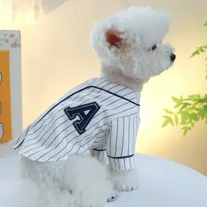 ⚾ 🐾 [Fall Baller]Baseball Dog Sweater - Cozy Knit Jersey for Yorkie/Pomsky 🍁   XS-XXL with Team Spirit Patches 🧶   Matching Bandana Set