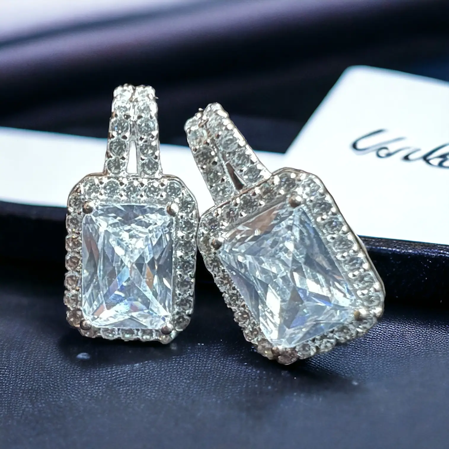 Timeless Elegance: Delicate Sterling Silver Cubic Zirconia Jewelry Set (Silver or Gold)
