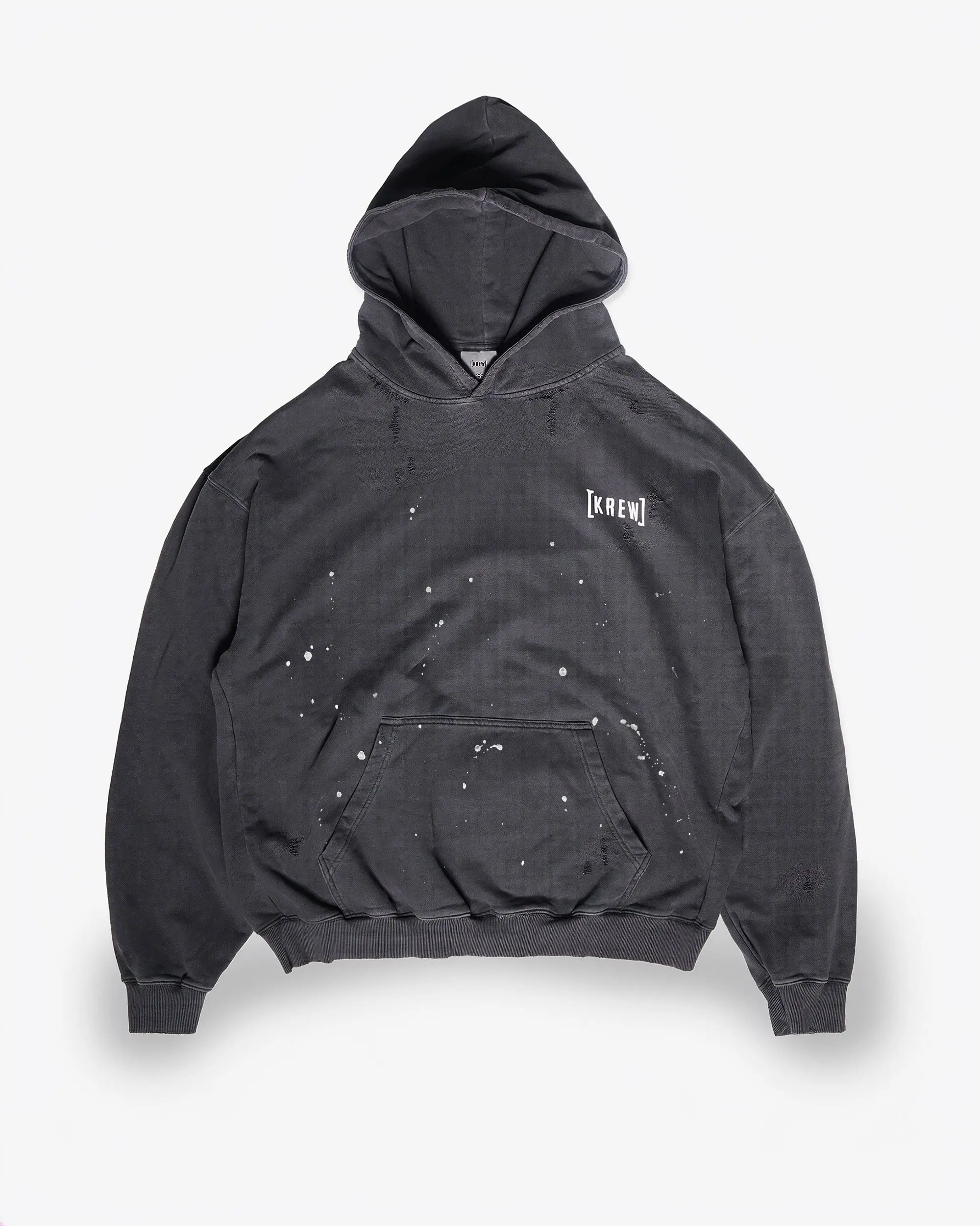 RIPPER HOODIE - FADED BLACK