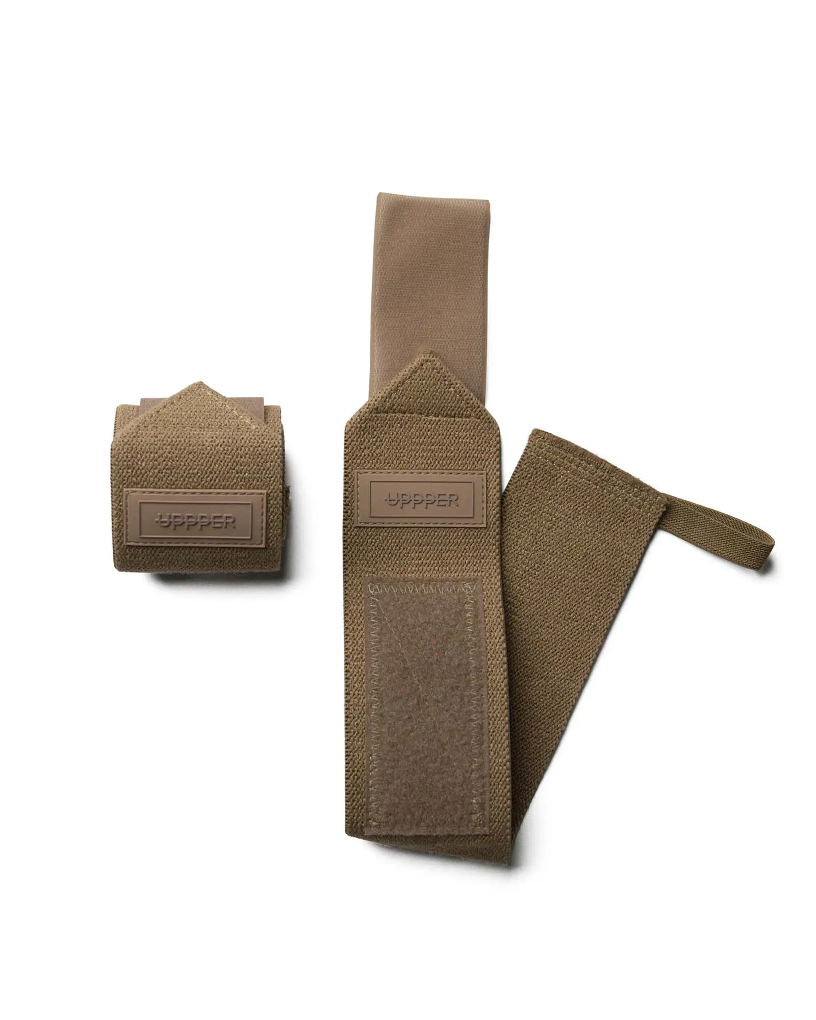 UPPPER Wrist Wraps Mud 2.0 - 19" Wrist Support for Powerlifting and Gym Workouts, Hook-and-Loop Closure, Thumb Loop