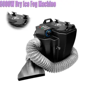 6000W Dry Ice Fog Machine, 10-12kg Capacity Low Lying Fog Machine with Adjustable Nozzle & Quick Heating,tools 21.6 * 20.8 * 24.4 In, for Party Weeding Club, Halloween