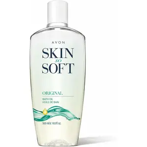 AVON Skin So Soft Original Bath Oil for Women, Jojoba-Infused Moisturizer for Dry Skin, 16.9 fl oz Hydrating Shower Item - Ideal After-Shower Softener for Adults
