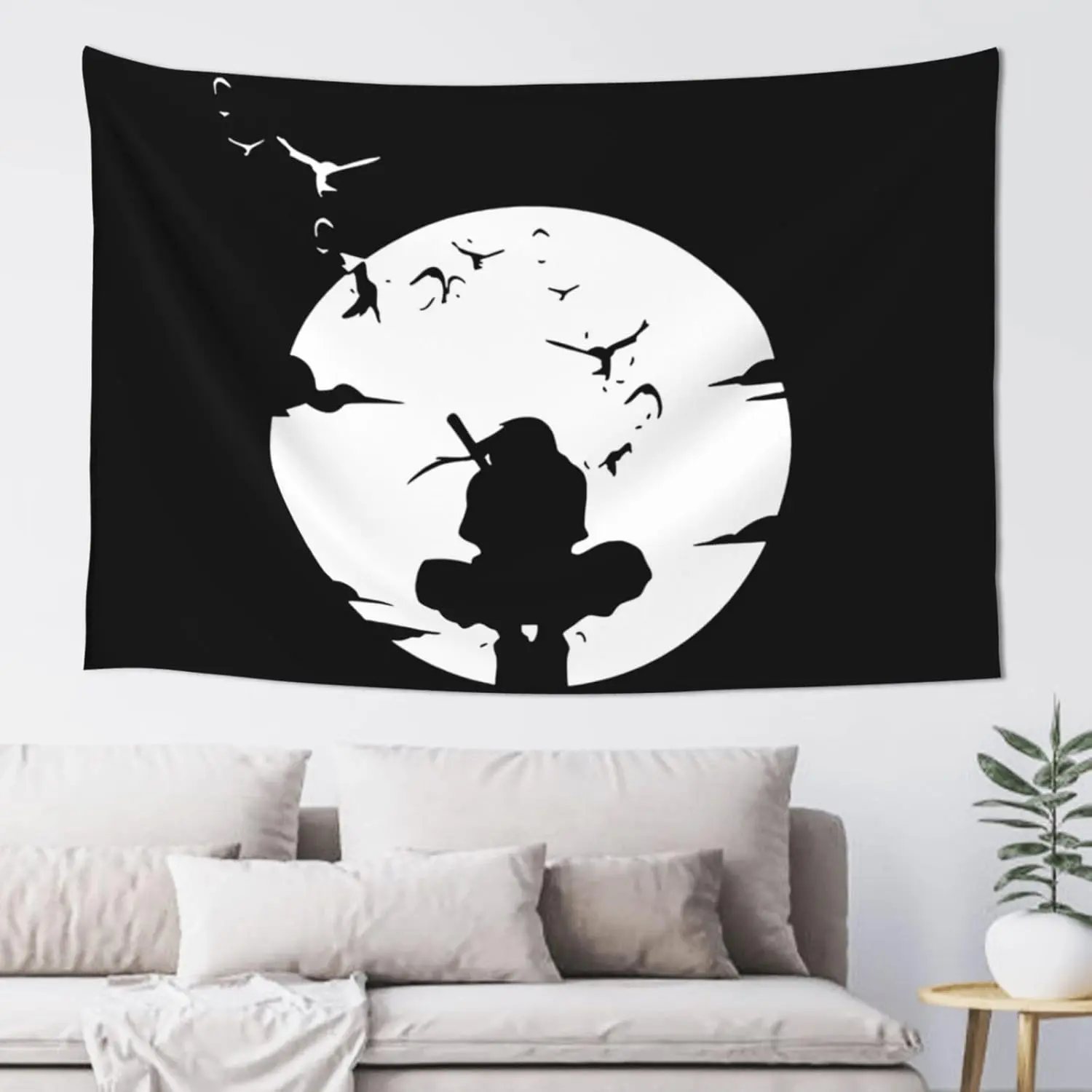 Itachi Print Large Size Tapestry Wall Art Poster - Indoor Wall Decor for Living Room, Bedroom - 60x40 in