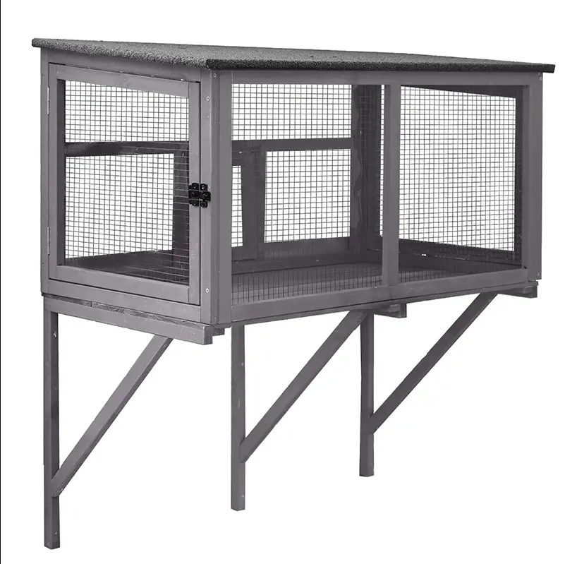 Aivituvin-AIR7016 Wooden Cat Window Catio | Waterproof Roof | Window Access