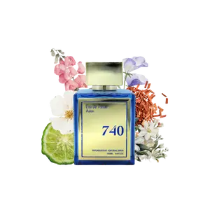 Asten 740 Eau de Parfum 100ml Original Arabian Fragrance by Dubai Unisex Long-Lasting Floral Fresh Ideal for Summer White Sandalwood Aldehydes Calabrian Bergamot Egyptian Jasmine Musks