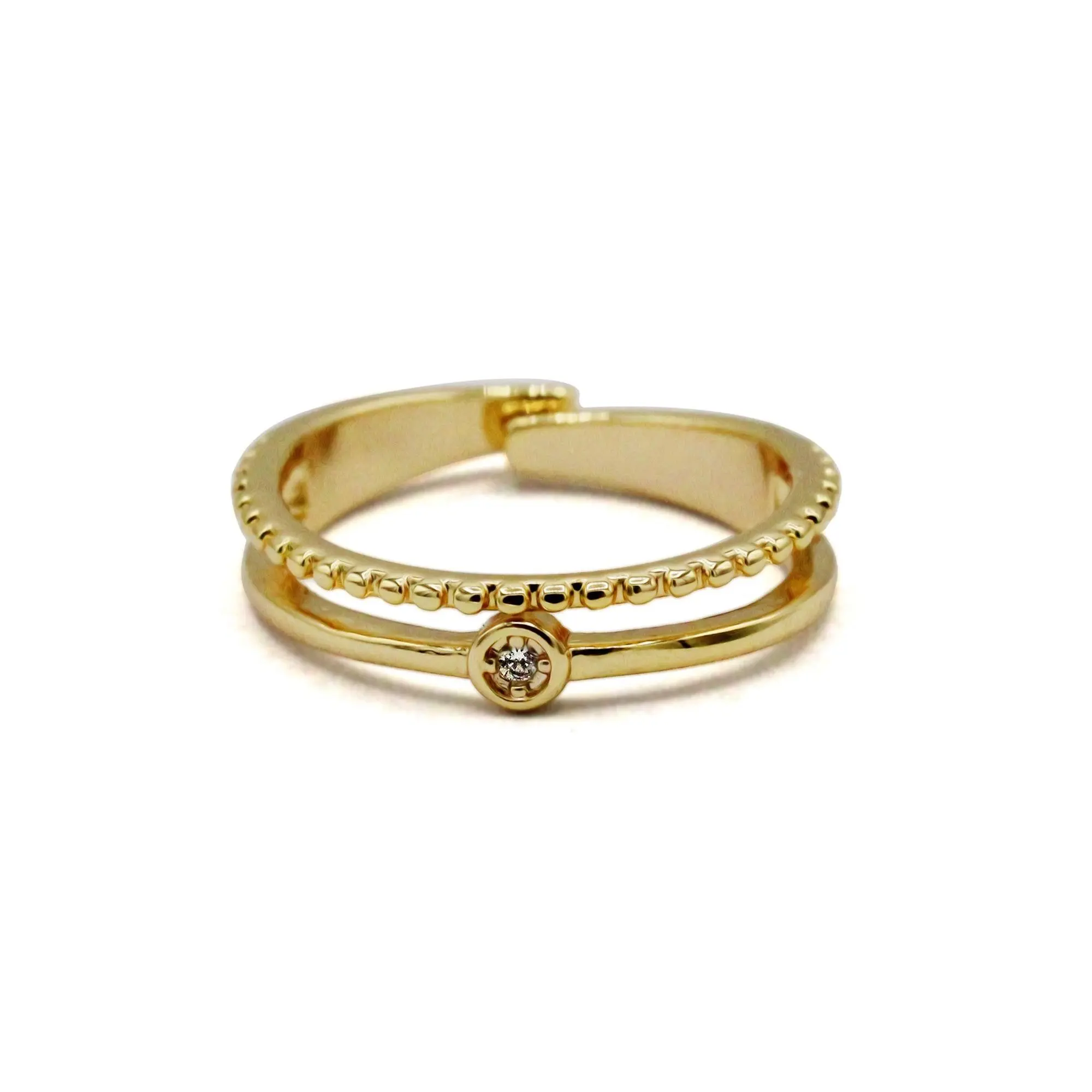 Double Banded Stone Ring | Maximalist Jewelry, Chunky Gold Ring | Thumb Ring, Cool Rings, Gold Signet Ring, Pinky Ring, Chunky Rings