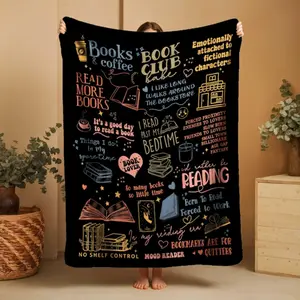 Cozy Reading Blanket for Book Lovers, Christmas Gift, Hot Girls Read Books gift, Book Readers Gift, reading blanket for girls  Lightweight, skin-friendly, breathable, and soft.