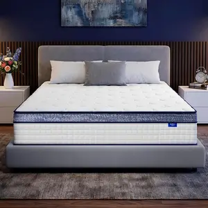 Full Mattress 10 Inch Innerspring Multilayer Hybrid Full Mattresses - Ergonomic Design with Memory Foam and Pocket Spring Mattress Full Size, Medium Firm Feel