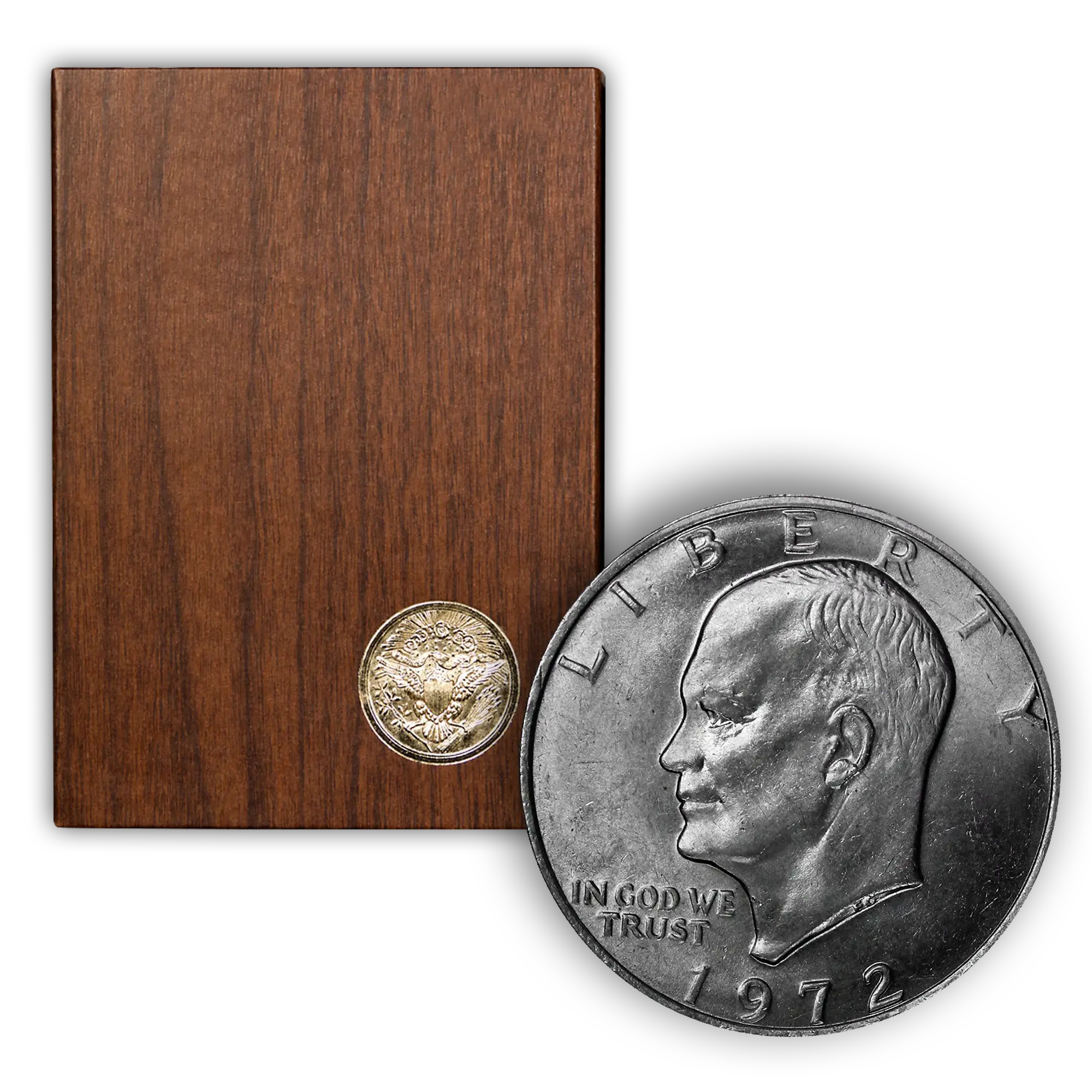 1972 Eisenhower 40% Silver Dollar San Francisco - Proof Brown Pack (OGP)
