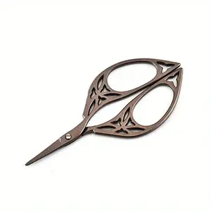 1-piece Professional Stainless Steel Sewing Scissors, Vintage Embroidery Scissors, Seam Ripper, Yarn Cutter, Suitable for Home and Factory Use