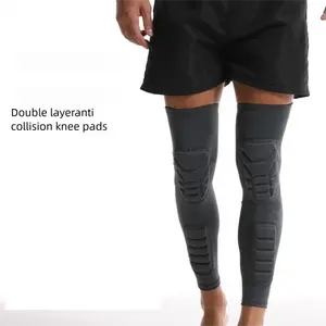 Crashproof Knee & Shin Guards with Calf Pads for Football Basketball Volleyball Soccer Baseball Youth Adult 1 Pair Black Breathable Honeycomb Patella Protection