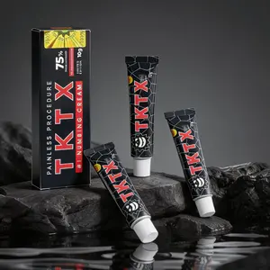 Experience Tattoo Perfection | TKTX Advanced 75% Strength Black Edition Tattoo Numbing Cream (3 Pack) | Powerful Pain Relief, Soothing & Calming, Long-Lasting Numbing Effect