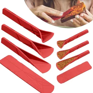 The Original Polygons 3-in-1 Folding Measuring Spoons-6 Sizes in 2 Spoons,Magnetic & Space-Saving Kitchen Gadget for Easy Storage,Dry/ Wet Materials, ldeal for Cooking & Baking Kitchen Tools, Kitchen Measuring Utensils