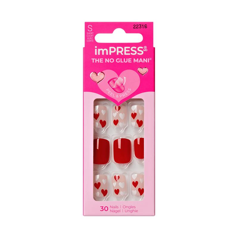 imPRESS Design Press On Nails - Kiss To Remember