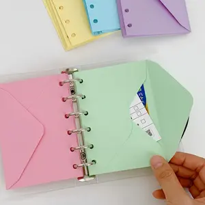 30 A7 6-hole loose-leaf budget envelopes-durable paper bags without zippers, cash, documents and small items bound inserts.