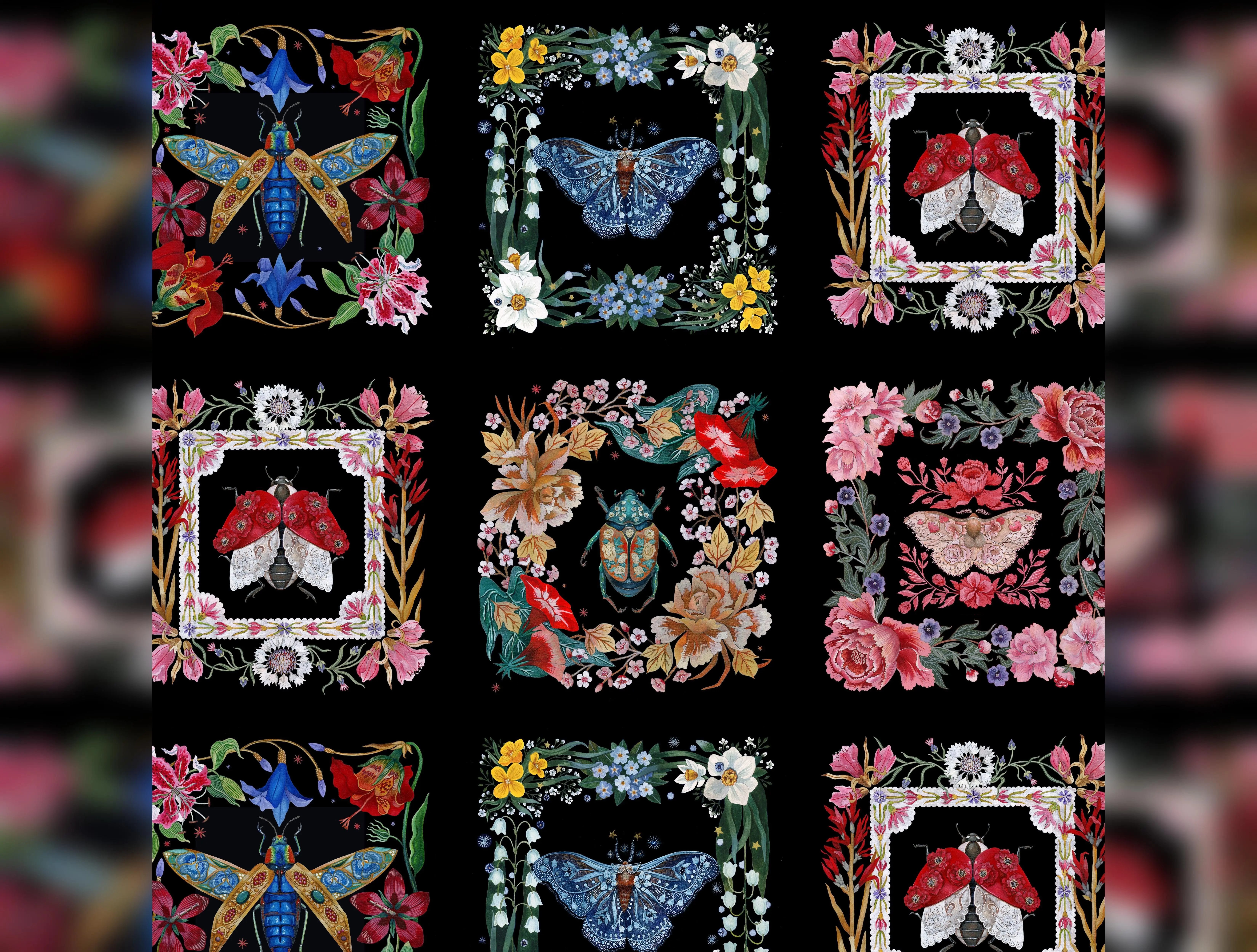 Nocturnal Creatures | Nocturnal Creatures - Tile by Maria Matos for FreeSpirit Fabrics | PWMM001.TILE