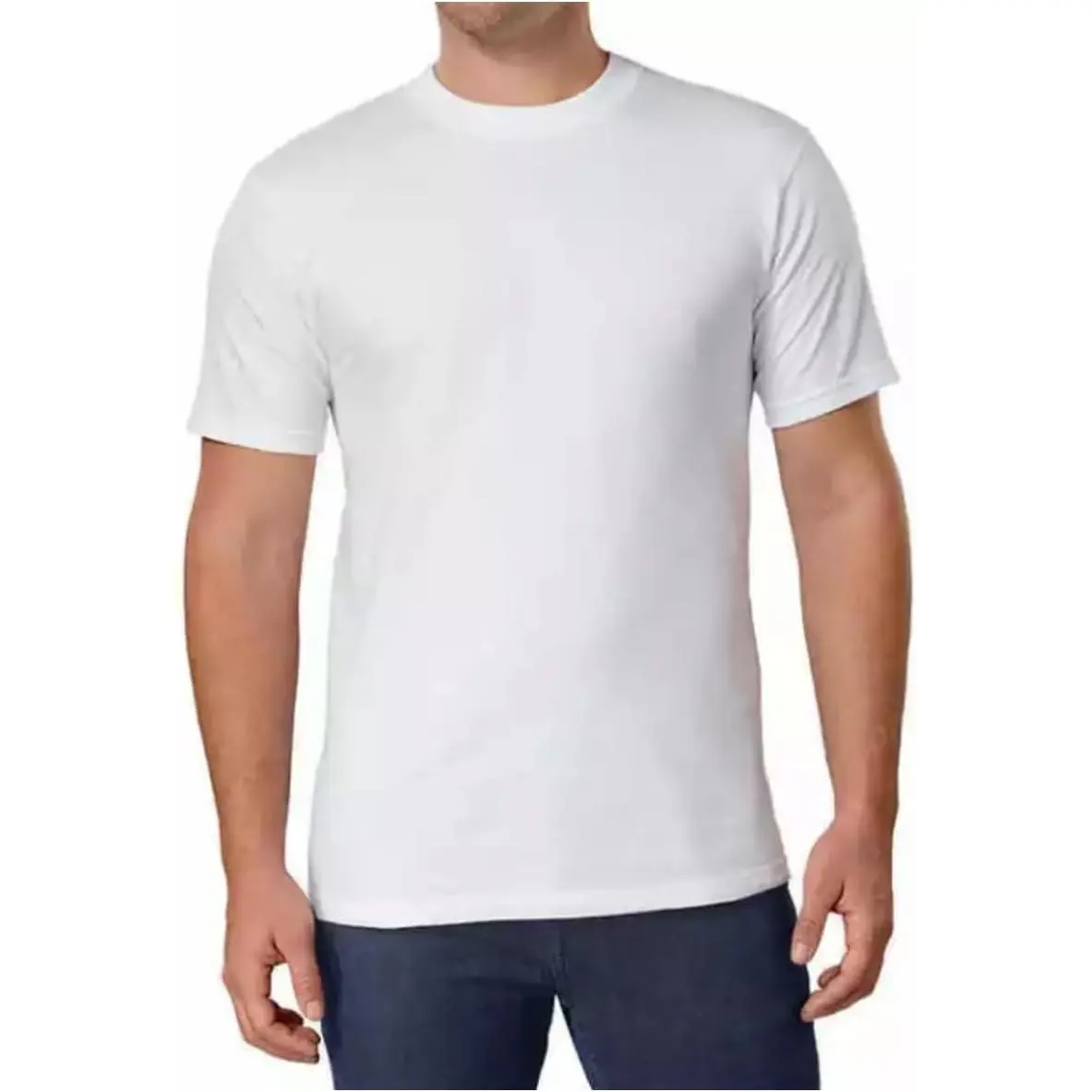 Kirkland Signature Kirkland Men's Crew Neck White T-Shirts Pack of 6, White, Medium