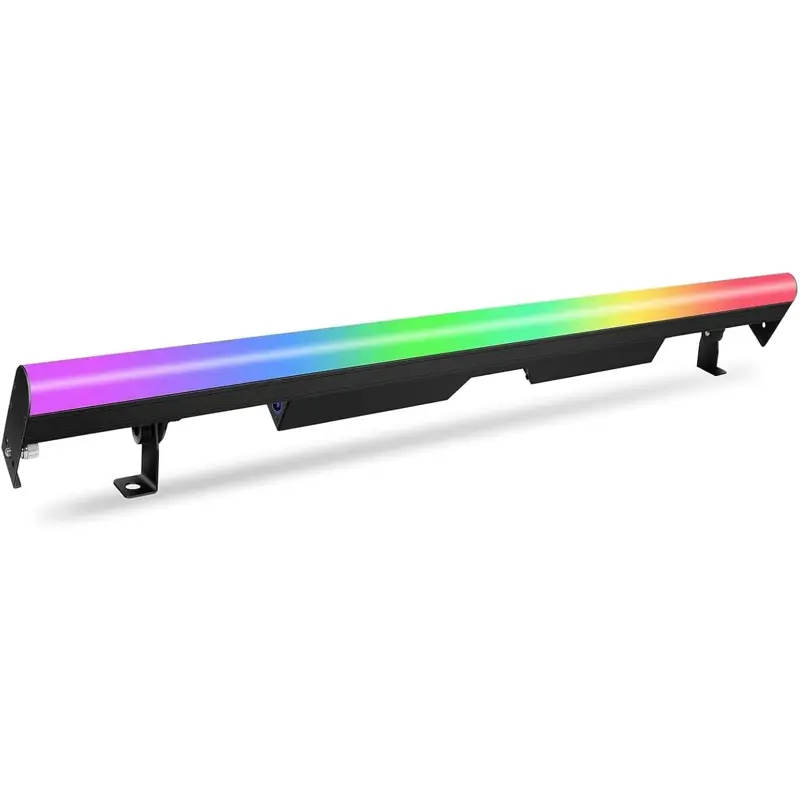 60W 90-LED RGB 3IN1 Stage Pixel Light Bar - DMX RDM Sound-Activated Master/Slave Strobe Wash Lights with Screw Fixing Design for Club, Party, Wedding Commercial Lighting