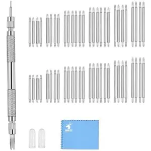 Watch Spring Bar Tool, Watch Repair Kit to Replace the Watch Strap, Watch Link , With User Manual, 56 count (16-26mm) Spring Bars