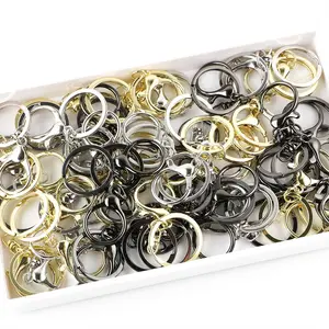 Metal Key Ring, Round Open Ring, DIY Jewelry Making Accessories, Beading Accessories, Jewelry Making Supplies for Bracelet Necklace Earrings Pendant Making