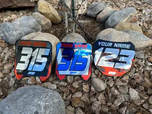 Chrome ODI Downhill Front Plate Decals