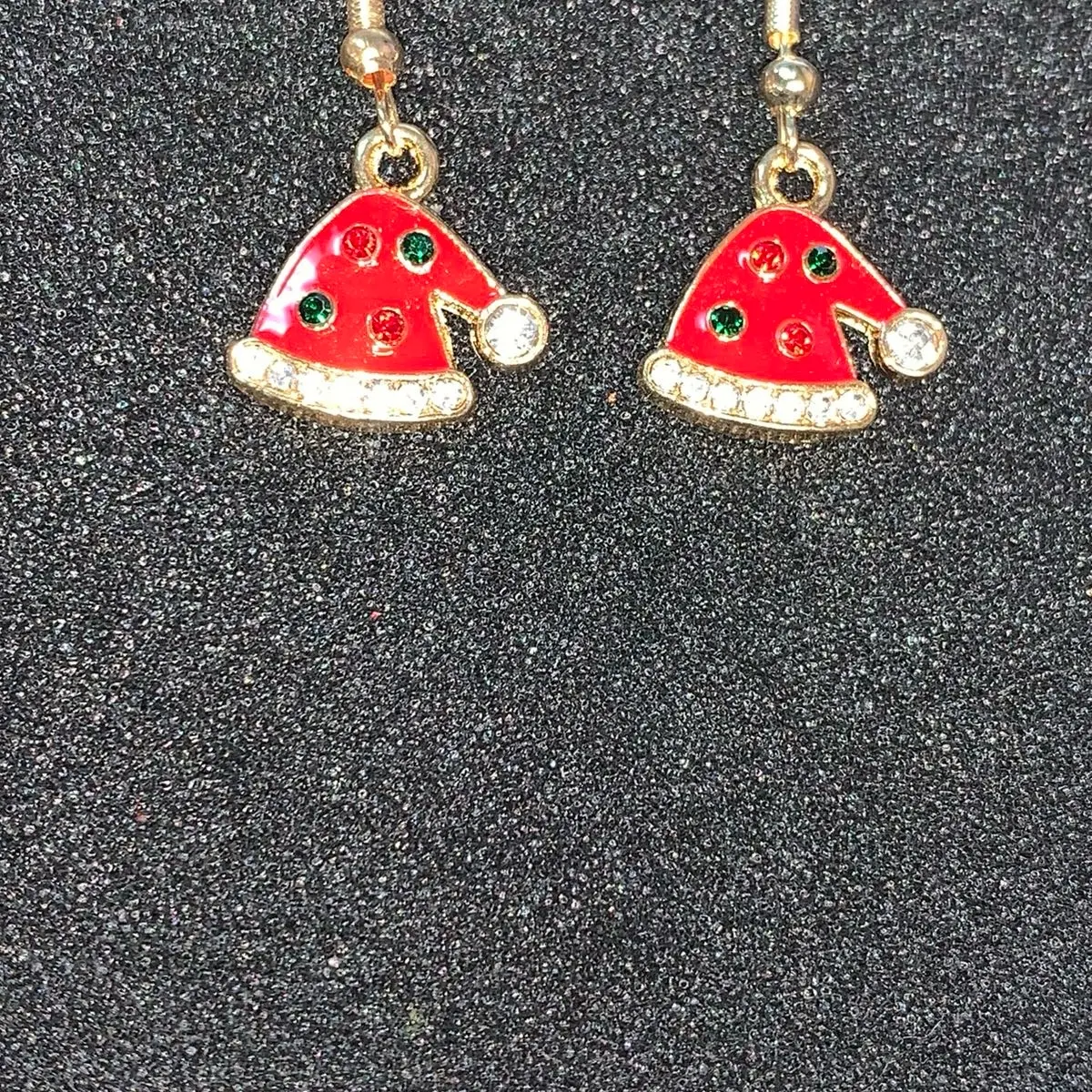 Santa Hat Hook Earrings - Perfect for Christmas