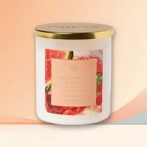 Threshold 3-Wick 19oz Glass Candle Rainwater Lily,Trending Large Candle,3-Wick Design,Floral Scent,TikTok Hot Sale,Aromatherapy Decor