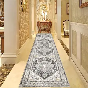 Boho Style Geometric Pattern Rug, Boho Area Rug, 1 Count Vintage Non-slip Floor Mat, Decorative Carpet for Home Living Room Bedroom Study Room