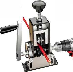 Manual & Electric Drill Operable Wire Stripping Machine, Quick-change Blade Wire Stripping Machine, Heavy Duty Specialty Hand Tool for Scrap Cable Removal, Cutting Hardware