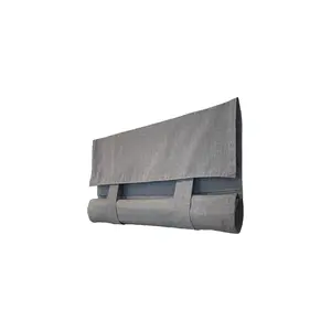 Blue Chambray Door Curtain 1 Panel