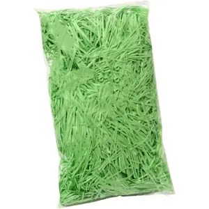 Paper Shreds, 100g Shredded Paper for Gift Box, Crinkle Cut Paper Shred Filler for Gift Wrapping & Basket Filling(Green)